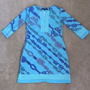 Barbara Erickson Nautical Rope Print Dress
